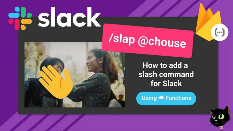 Deploying Firebase Cloud Function to use with Slack slash commands. Sending someone a /slap!