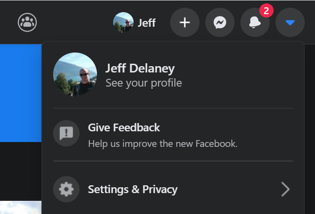 Facebook’s new UI in 2020
